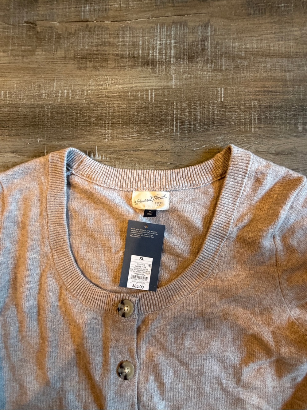 Universal Thread Light Pink Button-Front Cardigan - Picture 2 of 4